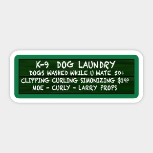 K-9 Dog Laundry Sticker